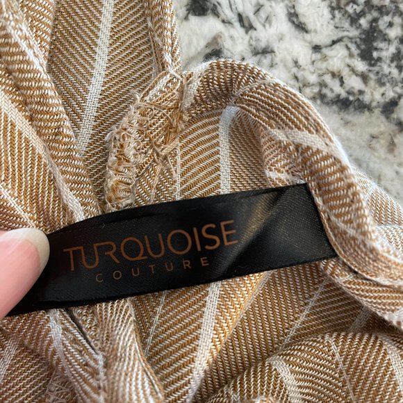 Turquoise Couture - Tan Summer Jump Suit - Picture 7 of 7